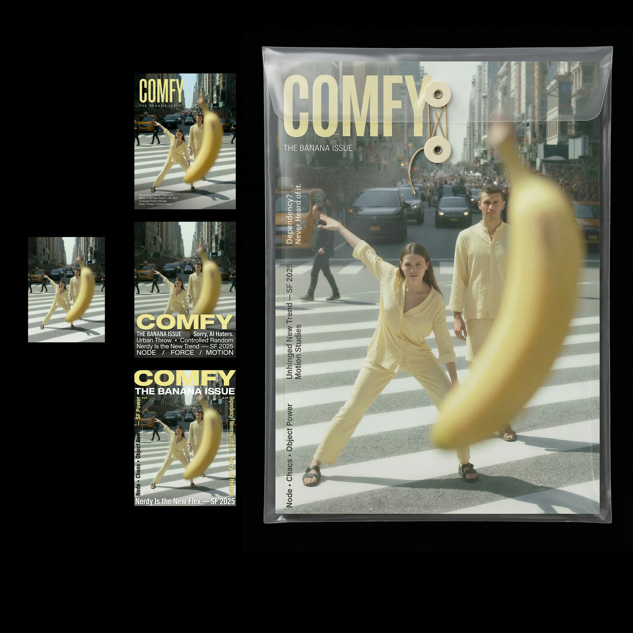 Couverture de magazine et design d'emballage