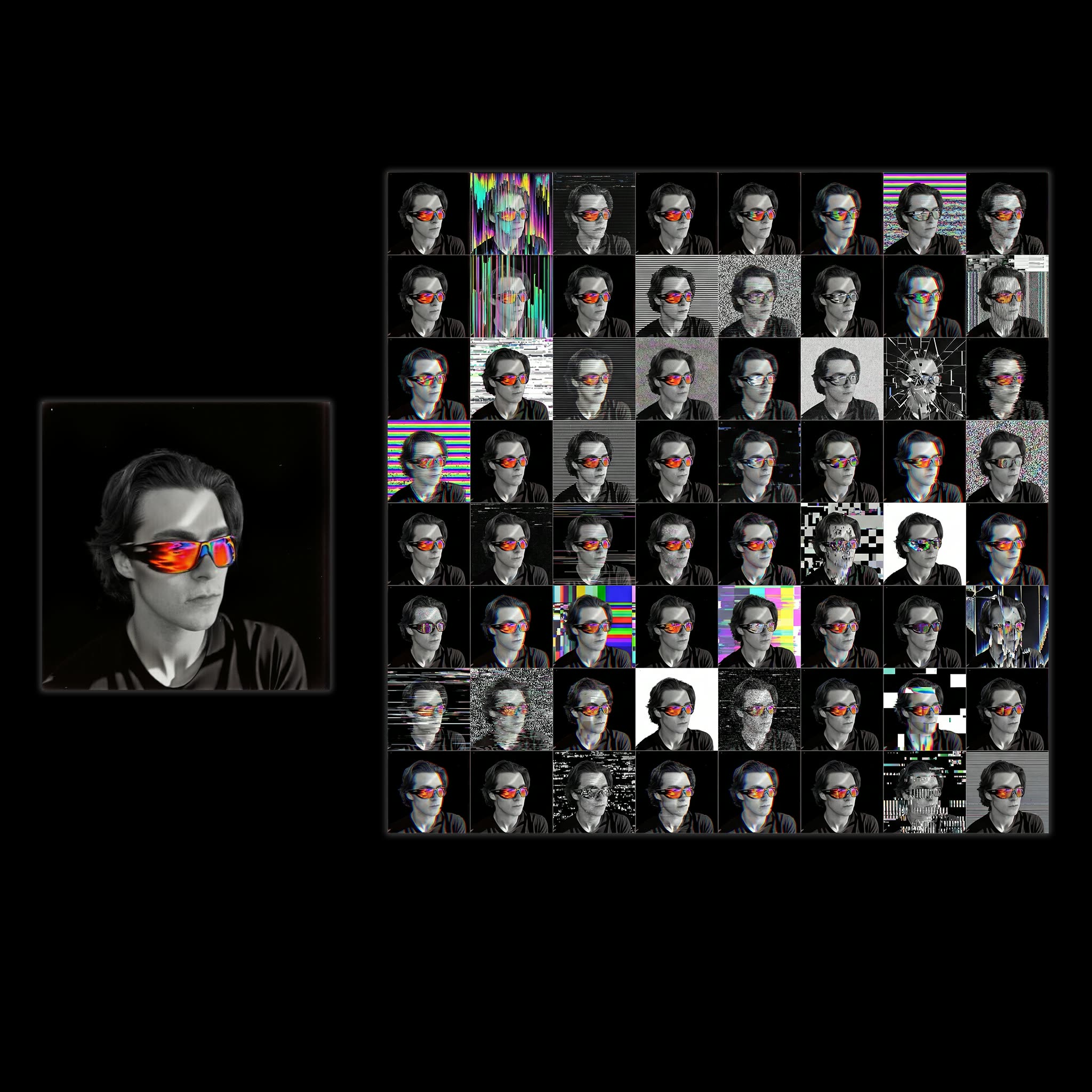 Variaciones estilizadas de foto de perfil