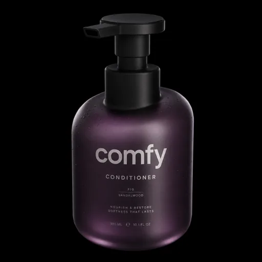Purple conditioner bottle