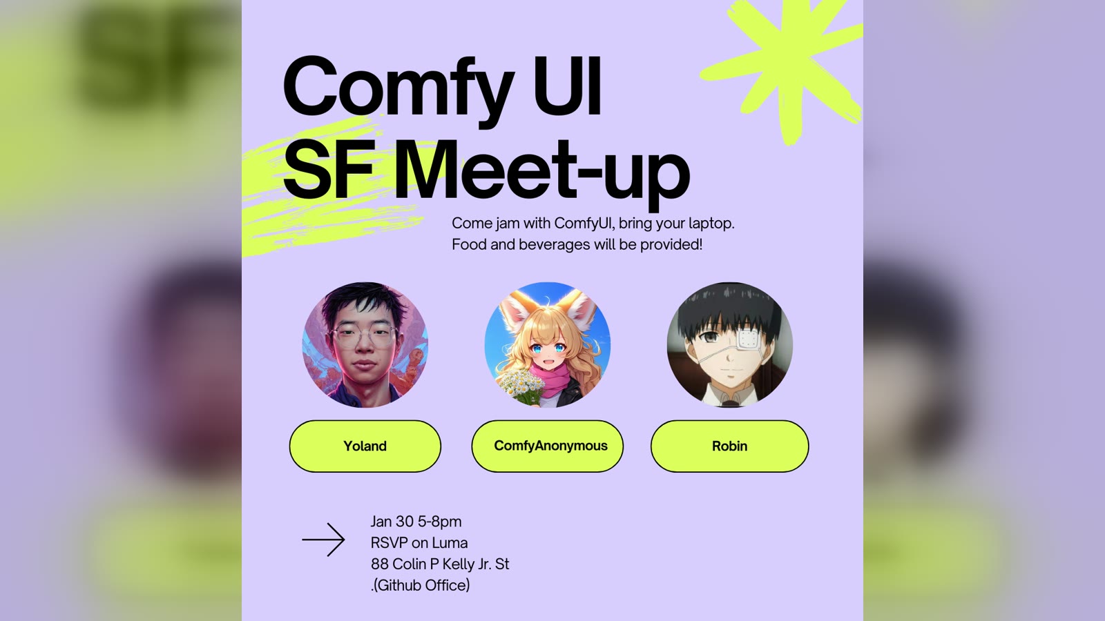 ComfyUI Official SF Meet-up at GitHub