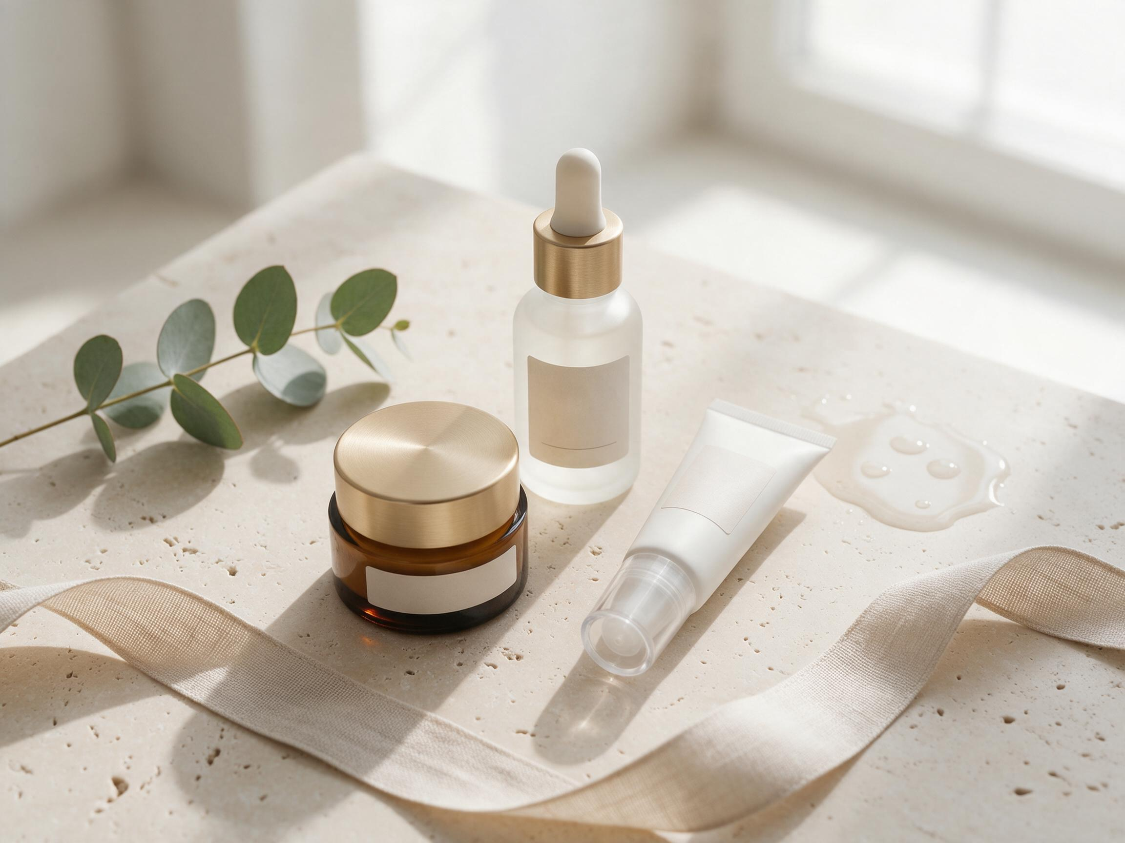 Seedream 5.0 Pro Text-to-Image: Cosmetics flat lay